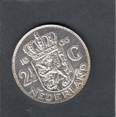 Beschrijving: 2 1/2 Gulden JULIANA 